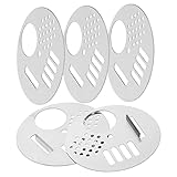 BESTonZON 5 Stück Wabentür aus Edelstahl Nesttür des Bienenstocks Biene für Eingangstüren Bienenstock-Lüftungstor Eingangstor zum Bienenstock Rostfreier Stahl Silver