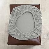 Schonbezüge für Hocker, dehnbar, waschbar, weich, 4er-Set, passend für 35,6 cm - 50,8 cm L x 25,4 cm - 35,6 cm B, rechteckig, für Sattel- und Barhocker, elegante Schonbezüge für Schminkbank