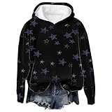 HOOUDO Tagesangebote Heute Sale Damen Co Quality Est 1692 Bedrucktes Langarm-Sweatshirt mit Kapuze Hoodie Hellblau Damen G Star Pullover Damen Pullover Damen Winter Weiss U Sale Angebote Bestellung