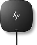 HP USB-C-Dockingstation G5 – Universelle USB-C Dockingstation mit 100W Power Delivery, Multi-OS Kompatibilität, Kompaktes Design, Netzwerkmanagement, Schwarz