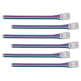 YWBL-WH LED Light Strip -Steckverbinder Haltbar Flexibler 4Pin für COB RGB LED -Streifen Party Office 10pcs