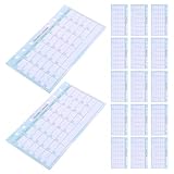 SOIMISS 14 Blatt Monatsplaner Nachfüllset pro Buch Ringbuch Einlagen für Budgetplanung Essensplan Schulkalender Flexibler Organizer für Home Office und Reise