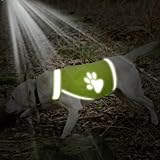 Reflektierende Weste Für Hunde, Hohe Sichtweite Nacht Sicherheitsweste Hund Warnweste, Verstellbar Sicherheit Haustier Jacke Kleidung, Mehr Sicherheit Im Dunkeln Freien, Sicher Vor Autos