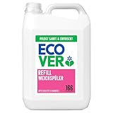 Ecover Weichspüler Nachfüllpack, sorgt für weiche und geschmeidige Wäsche, Apfelblüten- und Mandelduft, 166 Wäschen, 1 x 5L