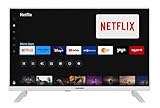 TELEFUNKEN Fernseher 32 Zoll Smart TV (Full HD, HDR, Triple-Tuner, 6 Monate HD+ inkl.) XF32TO750S-W