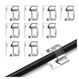 Nordstern Kabelhalter 50er Pack - Selbstklebende Kabelclips - Ideale Kabelbefestigung, Kabelmanagement, Kabelorganisator für den Schreibtisch und Lichterkette