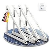 Solarmodul Halterung, 114cm 2 Paar Solarpanel Halterung, Halterung Balkonkraftwerk für 100W-500W Solarpanel, Winkel Einstellbar 0-90° Halterung für Solarpanel, für Dachhalterungen Solarmodule