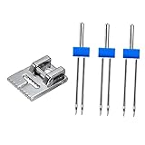 Homoyoyo 1Stück Doppelnadel für Nähmaschinen Nähfuß Zwillingsnadeln Multifunktionales Maschinenzubehör für Haushaltsnähmaschinen Hochwertige Metallnadeln