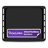 Vioks.pro Backblech emailliert 452x375x20mm Ersatz für Whirlpool 481010657929 Backofen Tief - Backblech 45x37, Fettpfanne Backofen Blech Ofen