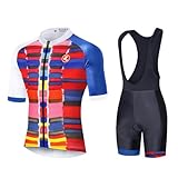 UGLY FROG 2024 Bike Wear Radtrikot Damen Kurzarm Fahrradbekleidung Set Outdoor Sports Radfahren Jersey + Radfahren Latzhose 20 DShorts im Sommer