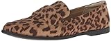 Amazon Essentials Damen Loafer mit weicher Mokassin-Zehenpartie, Leopardenmuster Optik Mikro Wildleder, 41 EU