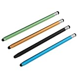 Veemoon 4 Stück Teiliges Kapazitiver Stylus Pen aus Aluminium Praktischer Touchscreen Eingabestift für Smartphones und Tablets Kompatibel mit Meisten Kapazitiven Bildschirmen zum