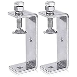 LEWITORS 2 StüCk Metall C Klemme Für Holzbearbeitung Hochleistungsklemme Mit 100mm Breiten Backenöffnungen, Werkstatthilfe Aus Stahl Für Tischlerei Und DIY Projekte