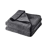 NVTRSD Shiny Bath Trockentuch, Fast Dry Trockentuch 40x60cm, Twist Pile Microfiber Cloth, Mikrofasertuch mit gedrehtem Flor, Duschkabinen Tuch zum Wasser Abziehen in Dusche & Bad (2PCS)