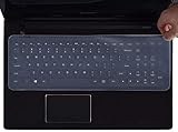 Universal-Tastaturschutz für Notebooks mit 15 Zoll (38,1 cm) / 15,6 Zoll (39,6 cm) / 16 Zoll (40,6 cm) / 16,4 Zoll (41,6 cm) / 17 Zoll (43,2 cm) / 17,1 Zoll (43,4 cm) / 17,3 Zoll (43,9 cm), aus Silikon