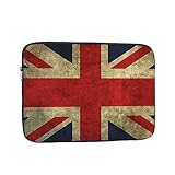 Laptophülle mit britischer Flagge, 38,1 cm (15 Zoll), stoßfest, für Damen und Herren