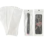 Kleine Kunststoff-Schmuckbeutel, wiederverschließbare Beutel für kleine Unternehmen, Bolsitas Para Joyeria Samenbeutel für Schmuck (50 Stück - 7 x 20 cm)