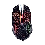 Hemobllo USB-Maus, optische USB-Mäuse, 6 leise Computermäuse, kabelgebunden, Gaming-Maus für Computer, Gaming-Maus, Computermaus, Drahtmaus, kabelgebundene Maus, optische Maus, Gaming-Maus,