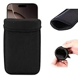 Neopren Handytasche für iPhone 16 15 14 13 12 Pro Max, Universal Handysocke Handyhülle Tasche Schutzhülle für Samsung S25 Ultra, S24 Ultra, S23 Ultra, Note20 5G, Note20 Ultra, S20 Ultra, 9.5*18.5 cm