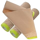 SEWACC 3 Rollen Abdeckfolie Abdeckpapier maskierender Schutzfilm schützend Maskierung Schutzpapier für Bodenbeläge Schutzfolie für den Innenbereich Möbelschutzpapier Möbelbezugspapier