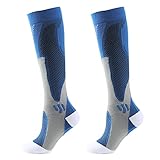 Qsvbeeqj Sport Verdickung Straße Fahrrad Socken Baumwolle Nylon Bergsteigen Ski Anti Slip Bike Kompressionssocken für Männlich Weiblich Bergsteigen Sport Winter Warm Ski Thermisch Schnell Trocknend