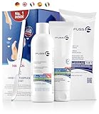 Mr. Fuss® No. 1 - Advanced Pack Steel Classic - klein, Nagelhaut- Hornhautentferner Paket 5 tlg. Aktiv-Lösung Schnell & Stark erweichend - 200 ml, Balsam No. 2-100 ml, Watte, Hornhautschieber Classic