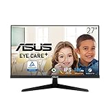 ASUS VY279HGE Gaming Monitor - 27 Zoll Full HD - 144 Hz, 1ms MPRT, FreeSync Premium, GameFast Input - IPS Panel, Vesa 100x100, 16:9, 1920x1080, HDMI, Schwarz