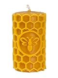 BeesWax World Handgefertigte Bienenwachs Kerze – Naturwachs Kerze mit Baumwolldocht – 100% Bienenwachs – dekorativ & nachhaltig – verschiedene Formen zur Auswahl