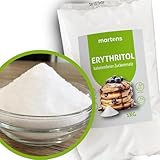 Martons Erythrit Zucker | Natürlicher Süßstoff | 1000g Erythritol Zuckerersatz Ohne Kalorien | Eritryth Zucker Ohne Kalorien | Erytritzucker Süßungsmittel Zucker für Diabetiker | Natural