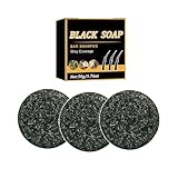 3Pcs Grauhaar-Reverse-Bar, Schwarze Seife Für Graues Haar, Shampoo Zur Grauhaarabdeckung, Shampoo Rie-gel Mit Natürlichen Inhaltsstoffen Für Frauen Männer, Erfrischt Die Kopfhaut Und Verleiht Glanz