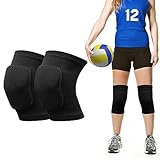 Volleyball Knieschoner,1 Paar Verdickung Anti-Kollision,Knieschoner Tanz Knieschoner Weich Knieschoner Hochelastische Herren Damen für Tanzen Basketball Tennis Laufen MTB Yoga (L)