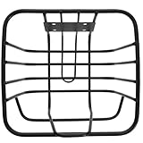 KICHOUSE Praktischer Fahrradkorb Vorne aus Metall Stabiler Eisen Vorderkorb mit Vorgebohrtem Loch Leichter Kinderfahrradkorb für Fahrradlenker Langlebiges Fahrradzubehör