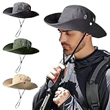 TAGVO Regenhut für Damen Herren，Wasserdichter Faltbar Bucket Hat UV-Schutz Outdoor Fischerhut, Schnell Trocknend und Atmungsaktiv Safari Hut Cowboy Hut Stil Sonnenhut für Camping Wandern Fischen