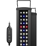 NICREW SlimLED Plants Aquarium Beleuchtung, volles Spectrum Aquarium Lampe mit Timer für Wasserpflanzen und Süßwasser-Becken, 28-42 cm, 9W