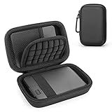 Yinke Tasche Case für Externe Festplatte WD/Toshiba Canvio Gaming/Basics/Flex & Seagate Portable Drive/Game Drive/One Touch/Expansion Portable, Hart Reise Tragen Hülle Etui (Black)