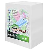 SCANTEE Vakuumierfolie, 100 Stück 20x30cm Vakuumierbeutel, BPA-Frei, Stark, Reißfest, Gute Abdichtung, Vakuumbeutel für Vakuumierer, Sous Vide, Mikrowellenöfen