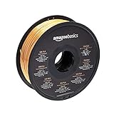 Amazon Basics 3D-Drucker-Filament aus PLA-Seide, 1.75 mm, 1-kg-Spule, Seidengold