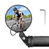 Fahrradspiegel, Großes HD 360° Drehbar Fahrrad Rückspiegel, Klappbar Fahrrad Spiegel, 15-23mm Links und Rechts Universal für Fahrrad, Vehicle Mirror