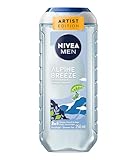 NIVEA MEN Alpine Breeze Artist Edition Duschgel, revitalisierende Pflegedusche mit prickelndem und lebendigem Duft, 3in1 Duschgel für Körper, Gesicht und Haare (250 ml)