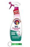 1x Chanteclair Badezimmerreiniger WC Schiumattiva Candeggina - Schäumender Toilettenreiniger mit Bleichmittel - Reinigungsmittel Spray 625ml + Beni Culinari Kostenloser Schlüsselanhänger