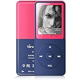 MP3 Player, Vorstik HiFi Digitales Audio Player 1.8' TFT Bildschirm & Lautsprecher 8G SD Karte 64G 50 STD Wiedergabe Sprachaufzeichnung FM Radio Video Recorder E-Book Reader