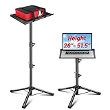 CAHAYA Projektor-Stativ, verstellbar, stabil für Tablets & Handys & Buchhöhe 66 cm bis 130,8 cm Multifunktionaler Laptop-/DJ-Rack-Ständer, tragbar für Outdoor-Filme CPS0331