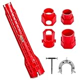 Werownsgso 14 in 1 Waschbecken Installer Werkzeug Wasserhahn Rohrzange Armaturenschlüssel Wasserhahn Multifunktionaler Waschbecken Schlüssel für Toilette Küche Bad