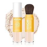 KYDA Mineral Sunscreen Setting Powder, SPF 35, Transluzent, Mineral Brush Powder, Oil Control Natural Matte Finish, Lasting Lightweight Breathable, All Skin（#01Translucent）