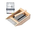 NEUSTANLO | Beerenpflücker | aus hochwertigen PEFCTM-zertifiziertem Buchenholz mit Kunststoffeinsatz | verzinkter Eisendraht mit Korrosionsschutz | idealer Beerenkamm für Heidelbeeren Preiselbeeren