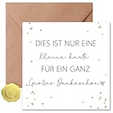 Sugeru Dankeskarten - Drücke Meinen Aufrichtigen Dank aus - Danke Karte mit Extra Großem Text - Danke,Karte Danke für die Person, der Sie am Meisten Danken Möchten für Freunde, Kollegen, Lehrer (II)