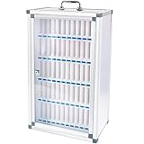 Handy-Organizer, Handy-Aufbewahrungsschrank 12/24/36/48/60 Fächer Taschendiagramm-Aufbewahrungsbox An Der Wand Montierter Mitarbeiter-Handyspind (Color : Silver, S : 60)