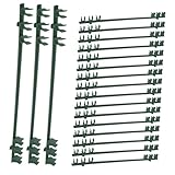 UPKOCH 20 Stück Gartenrahmen Verbinder mit Schnellverschluss für Rundrohre Vielseitige Gewächshaus Rohrclips zur Stabilen Rankhilfe für Tomaten Gemüse und Kletterpflanzen