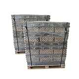 Pinikay Holzbriketts 100% Eiche –2 Palette 1920 kg(960+960 kg) 10 kg Packung - 8-eckig mit Loch – Premium Qualität – Hoher Heizwert – Geringe Asche, für Ofen & Kamin, Pinikay Briketts