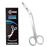 YSCARE Chirurgische professionelle Verbandschere Blasenverbände, Pflegeschere, Chirurgischer Edelstahl, Schüler-Trainingsschere (Silber, 14 cm)